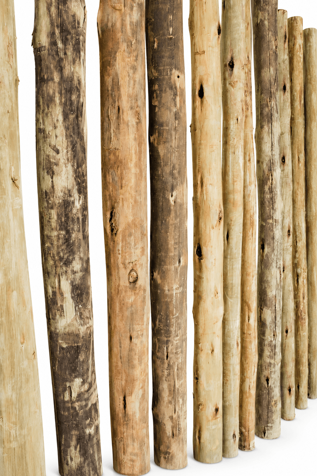 Eucalyptus (Gum) Poles, view 2
