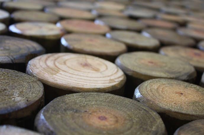 Treated round poles
