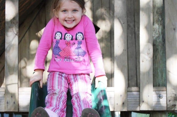 Child on slide