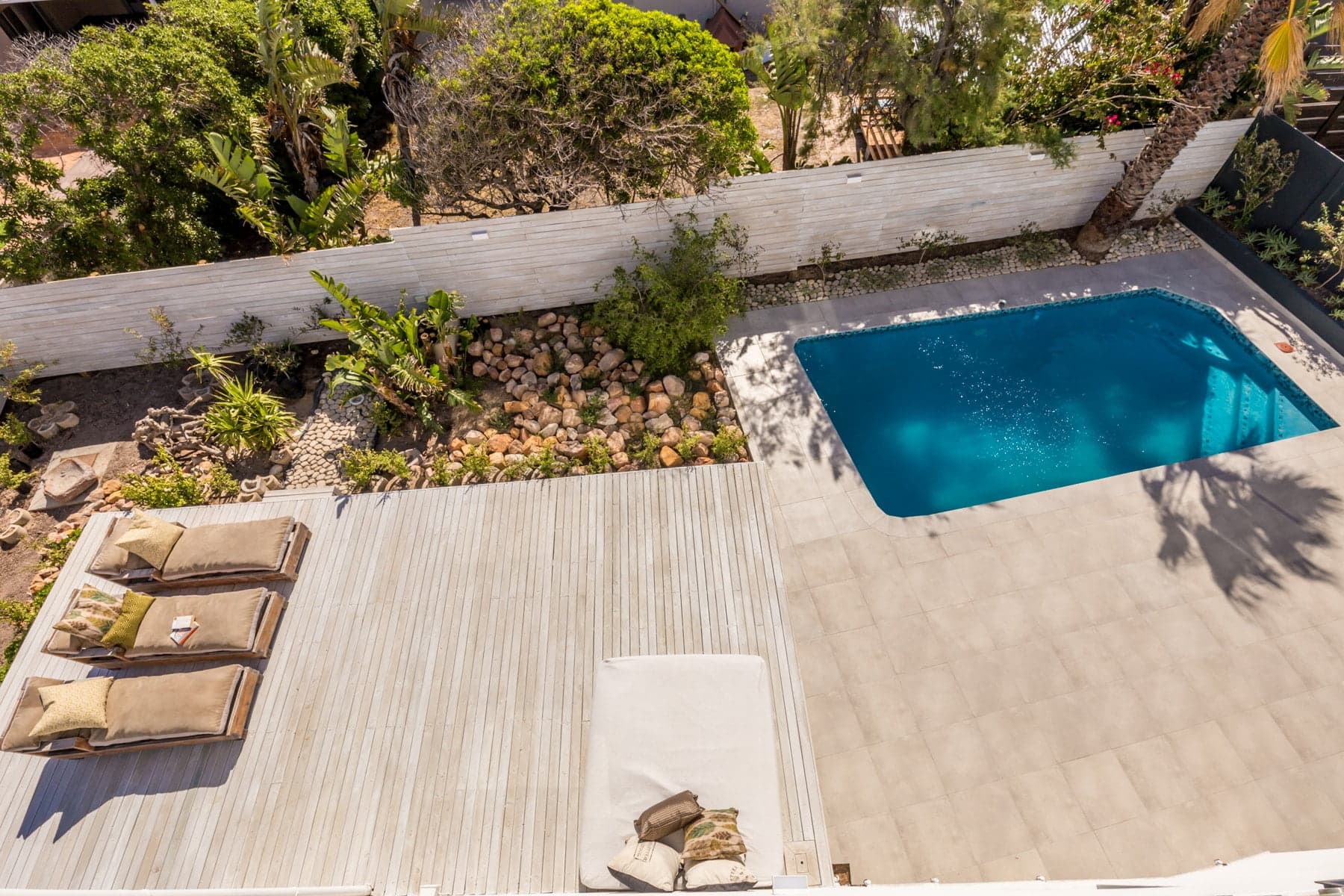 Timber Deck next to pool
