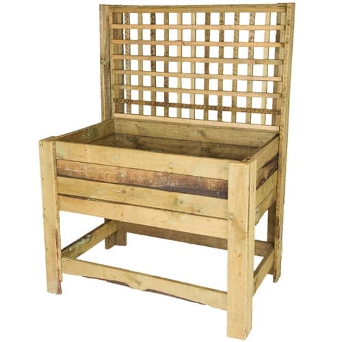 Tan-E Standing Planter with Trellis